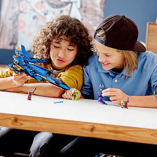 LEGO Ninjago - Caza Supersónico de Jay, set con avión de juguete de construcción para aventuras ninja (70668)