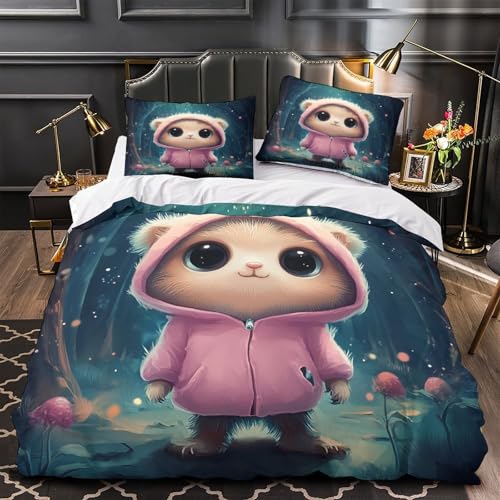 Housse de couette 3D pour coin lecture confortable lit Super King
