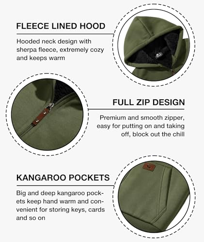 Image of SWISSWELL Unisex Boys Girls Fleece Hoodie Sherpa Lined Jacket Zip Up Hooded Sweatshirt Winter Outerwear for Kids