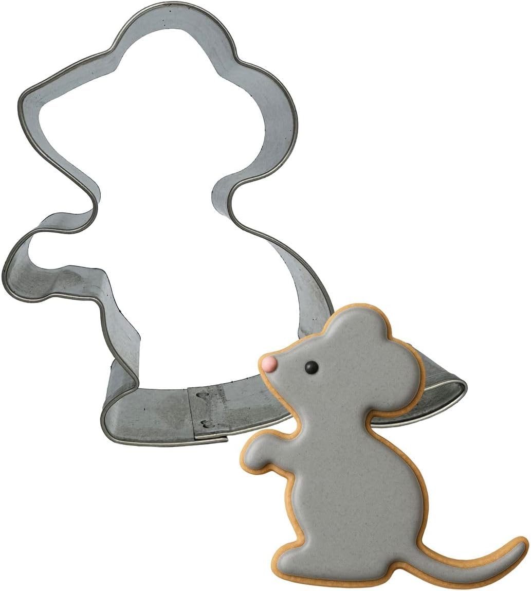 - Mouse Cookie Cutter 3 Inch - Made in the USA – Foose Cookie Cutters Mouse Cookie Mold (Stainless Steel)