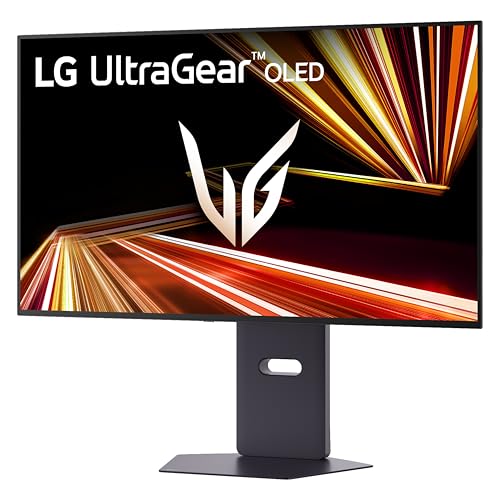 Image of LG 32GX850A-B 32 inch UltraGear 4K UHD (3840 x 2160) Glossy OLED Gaming Monitor, Dual-Mode 165Hz /330Hz, 0.03ms, G-SYNC, FreeSync Premium Pro, TrueBlack 400, HDMI, DP, Tilt /Height /Swivel /Pivot Stand, Black
