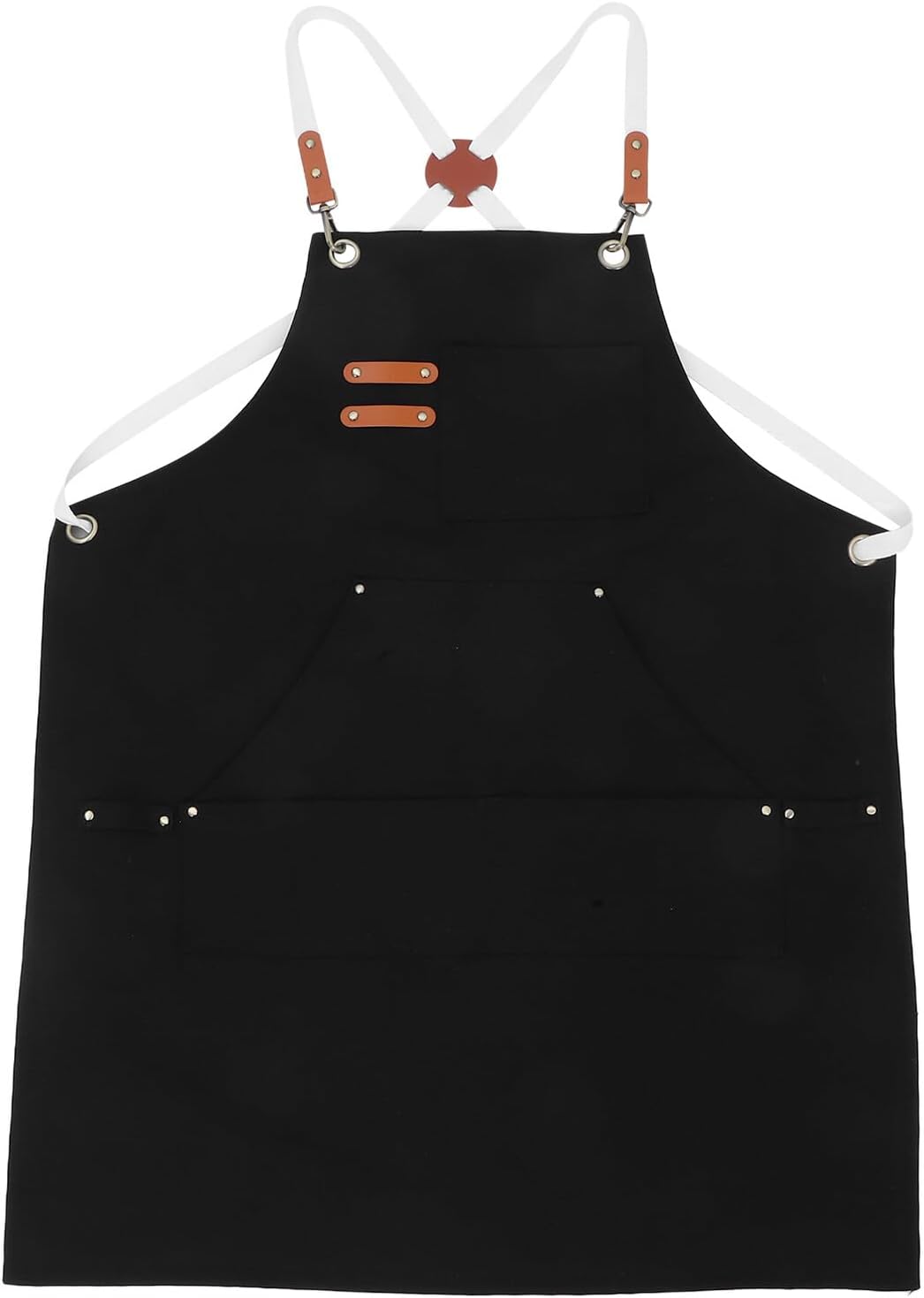 Gadpiparty Heavy Duty Canvas Woodworking Apron for Men with Multi Pockets, Bbq Grill and Outdoor Work Apron for Carpentry, Gardening, and Tool Organization