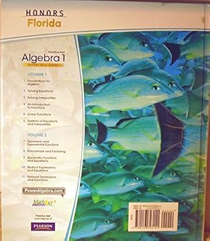 Hardcover Prentice Hall Algebra 1, Volume 1, Honors Gold Series, Florida, Teacher Edition Book