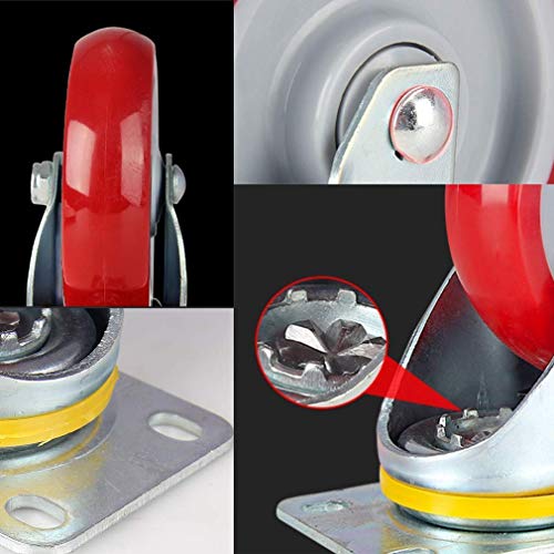 Roulettes de meubles charge lourde 125mm dotées de roulements à billes fluides
