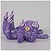 ARTFILIF Humorous Funny Octopus Figurine, Angry Octopus Statue, Luminous Gesture Octopus Ornament, Resin Craft Sculpture Outdoor Garden Patio Desktop Ornaments (Purple)