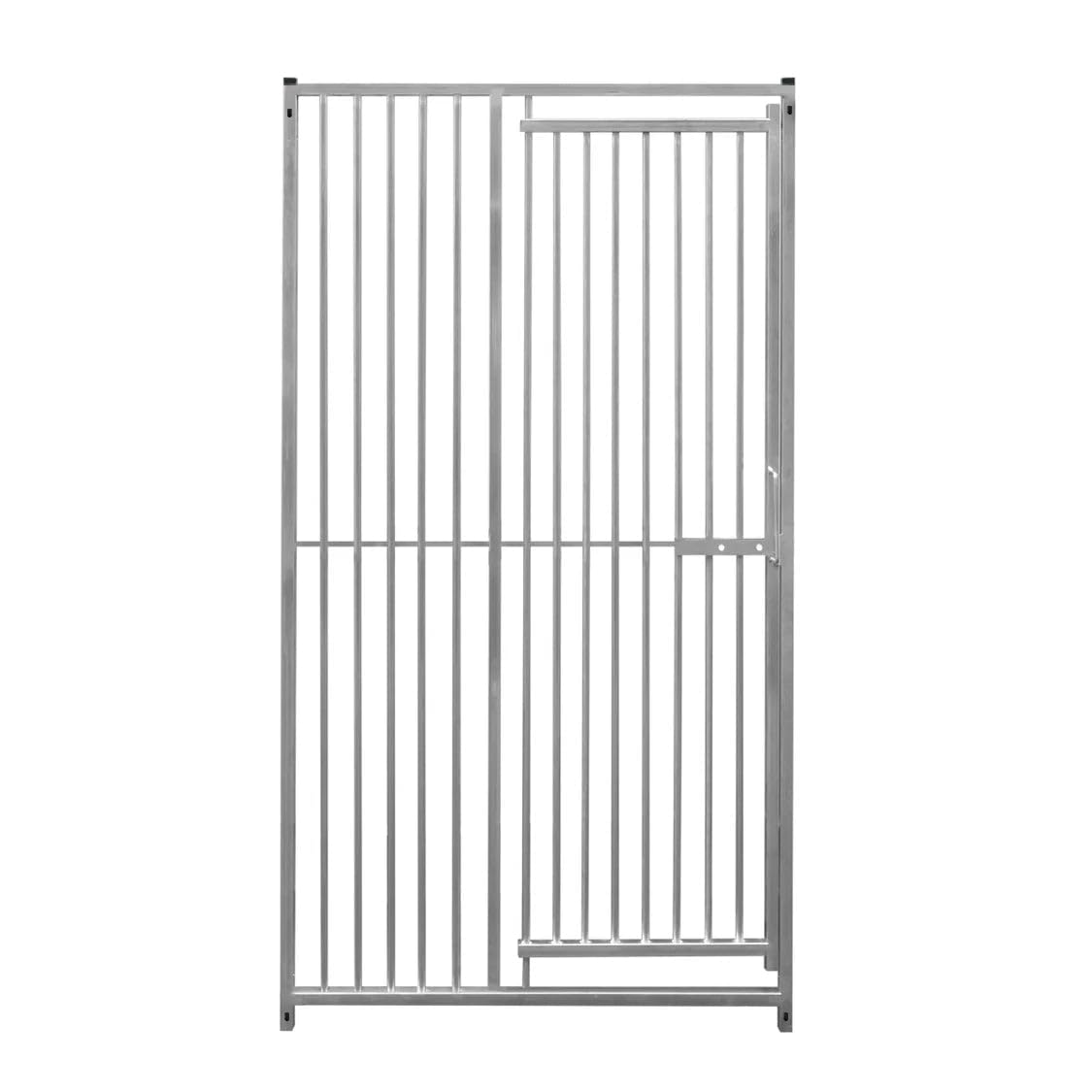 Monstershop Unisex Silver 1M Dog Run Panel With Door – 5Cm Bar Spacing In