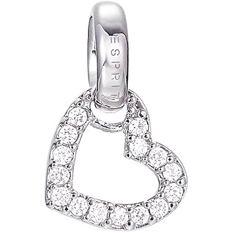 Esprit Colgante de latón rodiado con circonitas blancas Cover