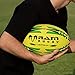 Rugby Ball - Ram Rugby - Gripper 2.0 Pro Trainer - Training Rugby Ball - Sizes 5-3 - Hand-stitched - 3-Ply Construction - (Fluoro Orange, 4)