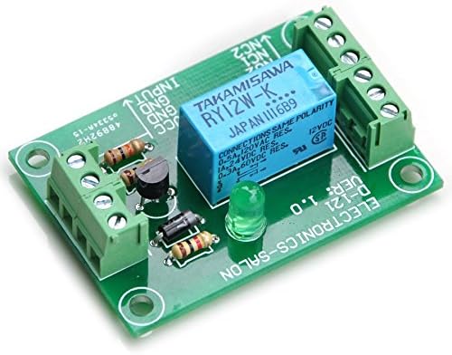ELECTRONICS-SALON DPDT Signal Relay Module, 12Vdc, RY12W-K Relay. Has Assembled.