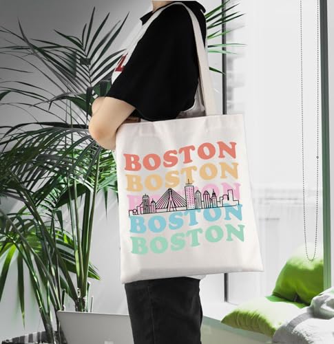 Bolso tote Boston Trip con diseño de skyline miniatura 2