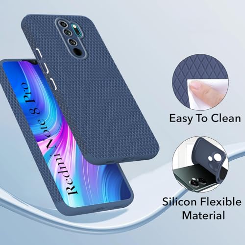 Image of Jkobi Back Cover Case for Xiaomi Mi Redmi Note 8 Pro (Liquid Silicone | Side Grip | Camera Protection)