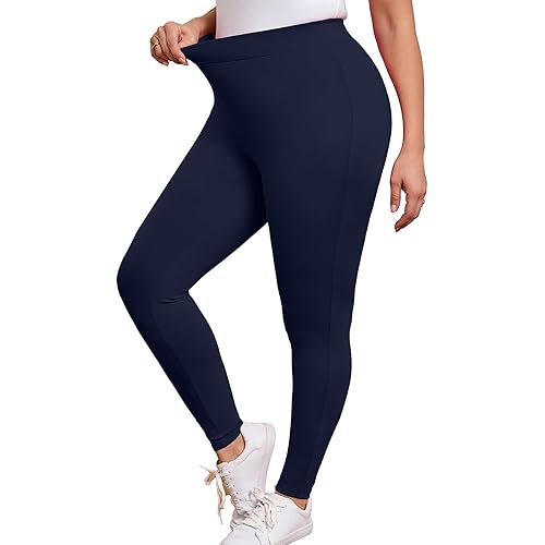 AusLook Women's Plus Workout Leggings 26" High Waisted Lounge Tummy Control Gym Yoga Pants Fitness Sport Active Sweat Pants