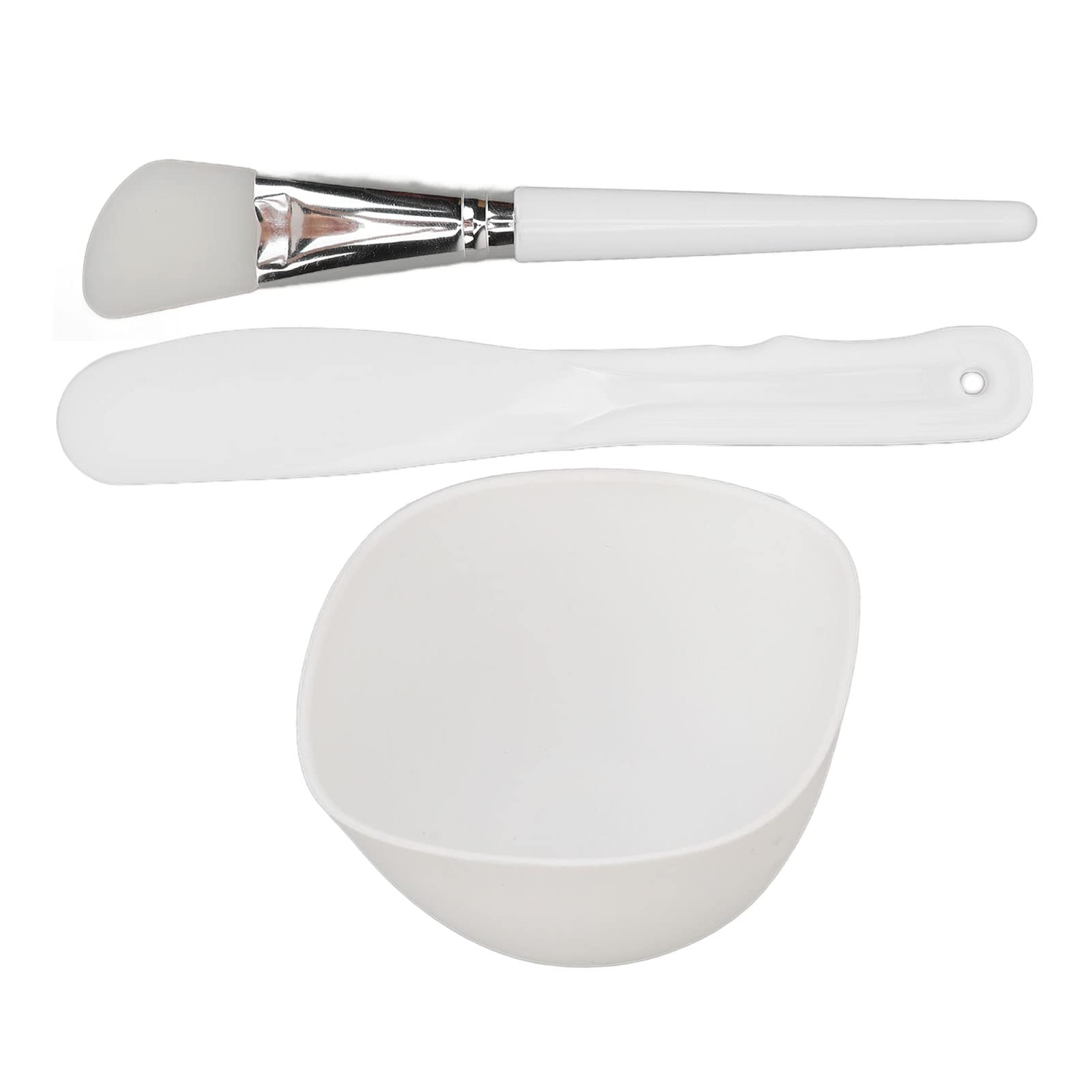 Set di Ciotole per Maschera per il Viso, Kit di Miscelazione per Maschera di Argilla Faite con Ciotola per Maschera in Silicone, Pennello per Maschera e Spatola per il Salone