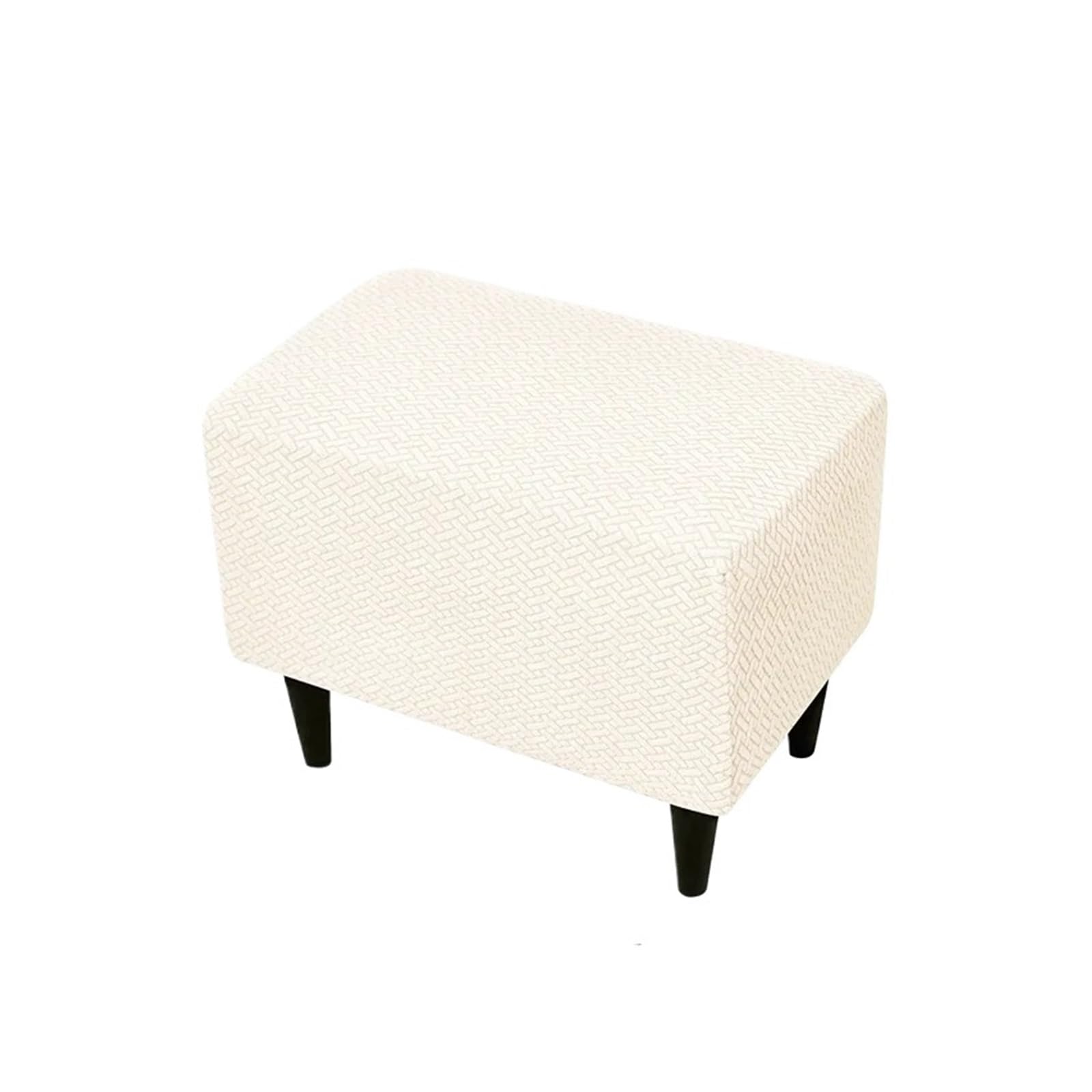 GCYEIDMA Wing Chair Slipcover Jacquard Wingback Sofa Covers Stretch Wing Chair Cover Elastic Armchair with Cushion Furniture Protector(B1 Footstool cover)
