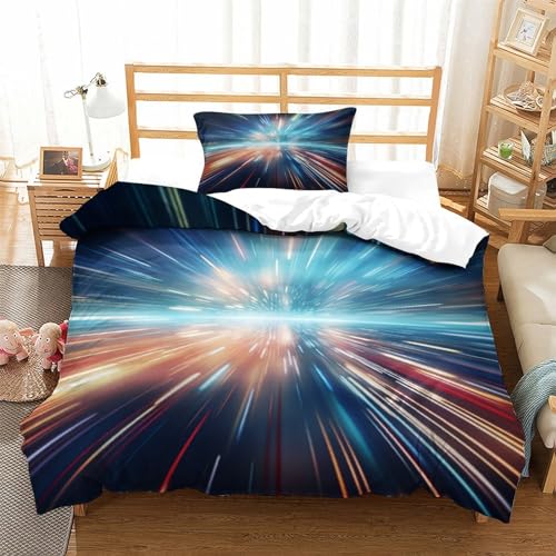 Housse de couette 100% microfibre avec fermeture éclair pour lit 1 place - 3