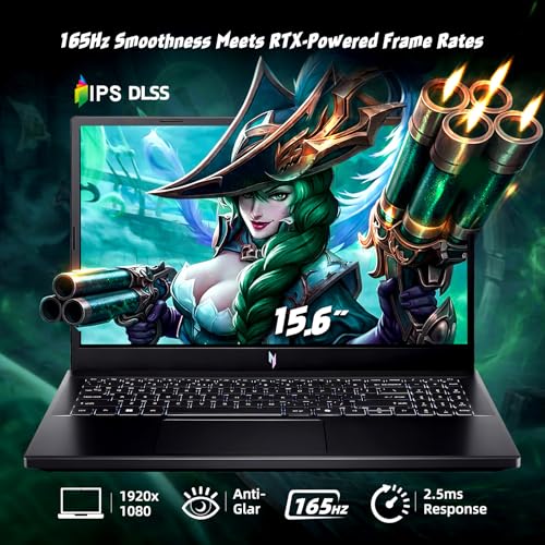 Acer Nitro V 15 Gaming Laptop, 15.6 Inch FHD 165Hz, AMD Ryzen 5 7535HS, NVIDIA GeForce RTX 3050, 16GB DDR5, 512GB PCIe Gen4 SSD, USB4, Wi-Fi 6, for Students and Gamers - Image 5