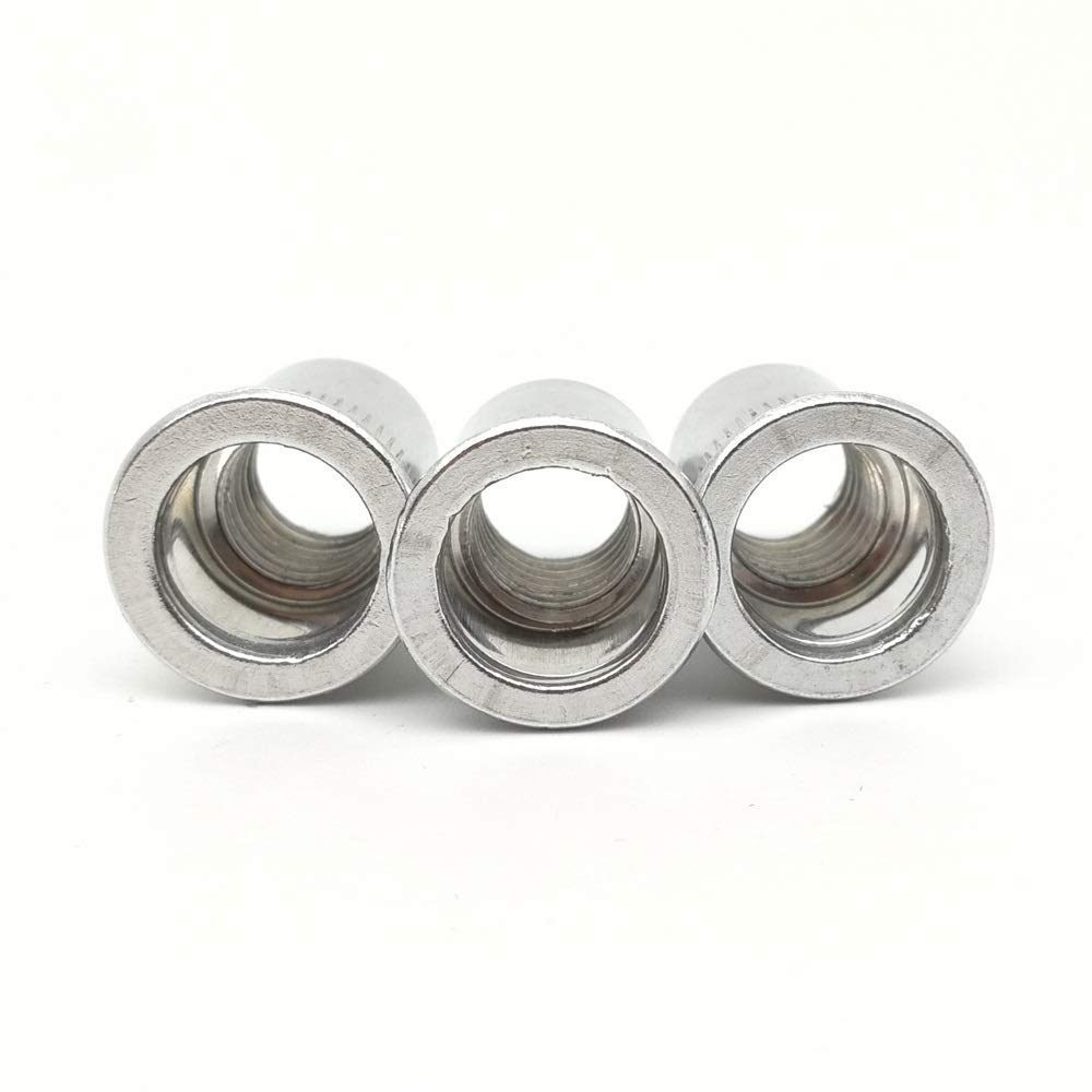 Nakrętka nitowa Nakrętka ślepa, Nitonakrętka aluminiowa z płaską główką, różne rozmiary M3 M4 M5 M6 M8 M10(M4 (100pcs))