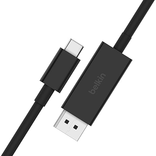 Miniatura 7 de Belkin Cable USB tipo C a HDMI 2.1, cable de 6.6 pies6.6 ft con 8K 60Hz, 4K 144Hz, HDR, HBR3, DSC, HDCP 2.2, funciona con certificado Chromebook,