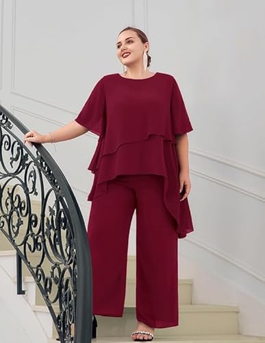 Variante de Hanna Nikole vestidos de fiesta tallas grandes traje 2 piezas gasa