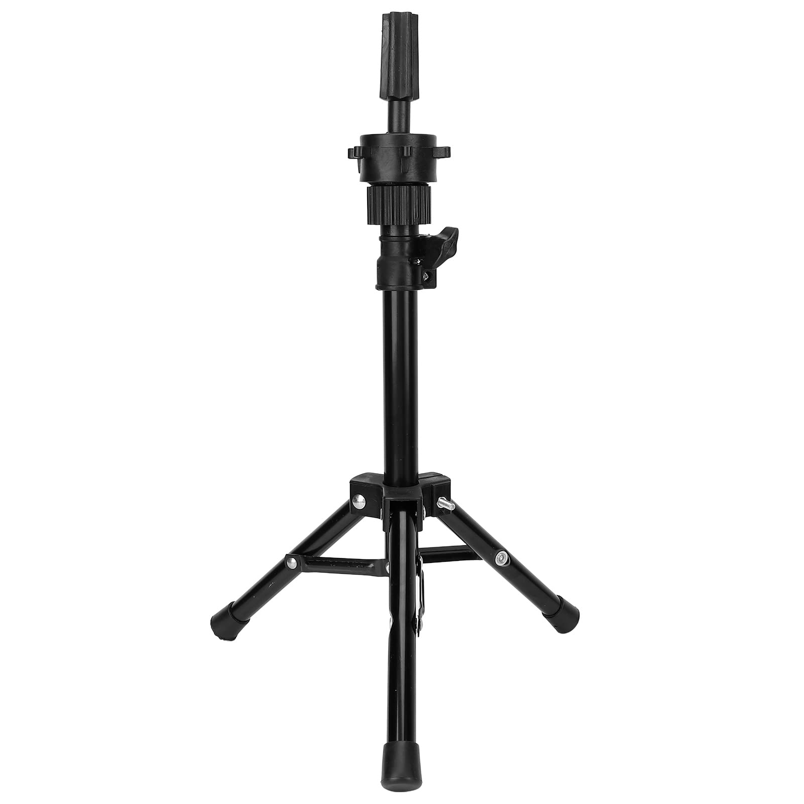 Adjustable Cosmetology Mannequin Head Stand, Aluminum Alloy Wig Tripod Stand for Hairdressing Training