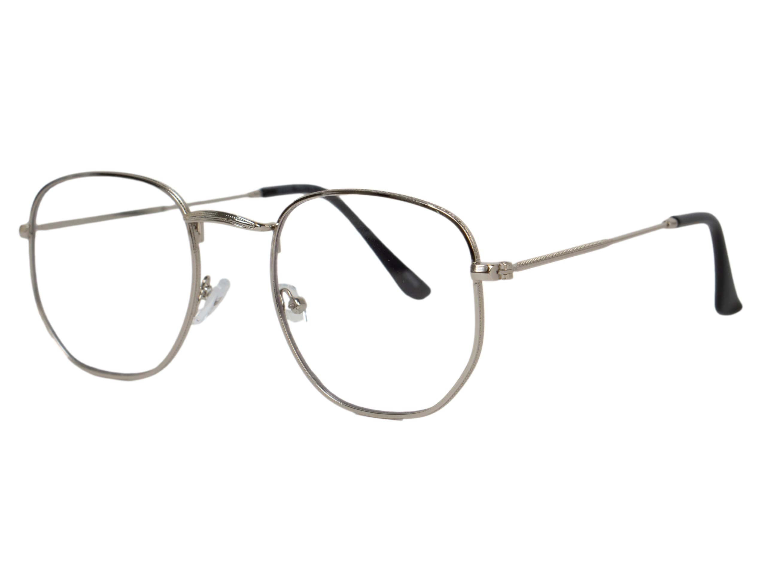 The One Who Knocks Clear Rectangle Aviator Lens Glasses