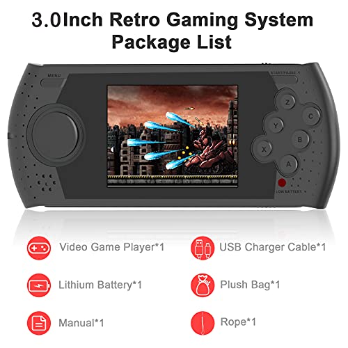 EASEGMER Handheld Games for Kids 16 Bit Portable Retro Video Games Built in 230 Classic Games 3.0 Inches HD Screen… - Image 6