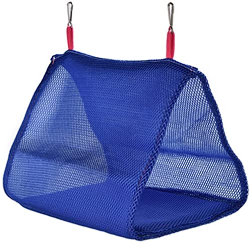 Pet Supplies for Birds Summer Parrot Birds Breathable Hammock Hanging Cave Cage Hut Tent Bed Bunk Toy - Blue S Durable Processed