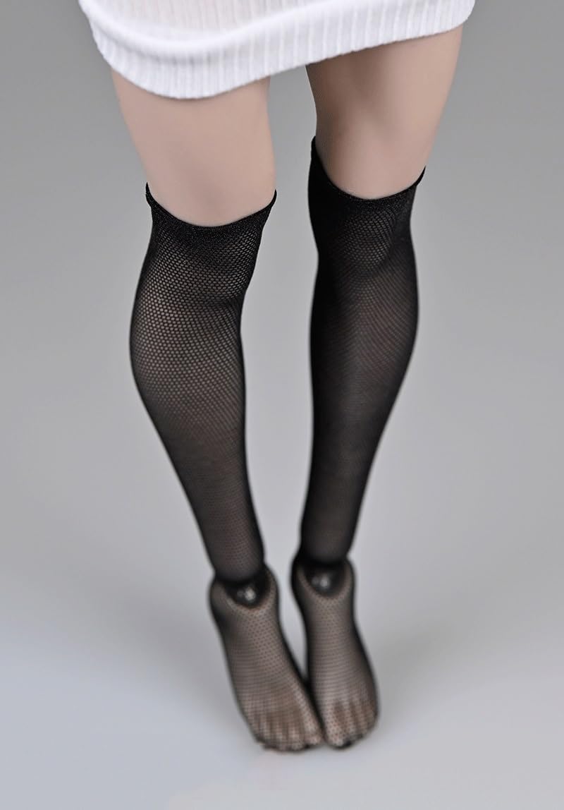 Chaussettes hautes pour femme AMITD à l'échelle 1/6 pour poupée mannequin de 30 cm