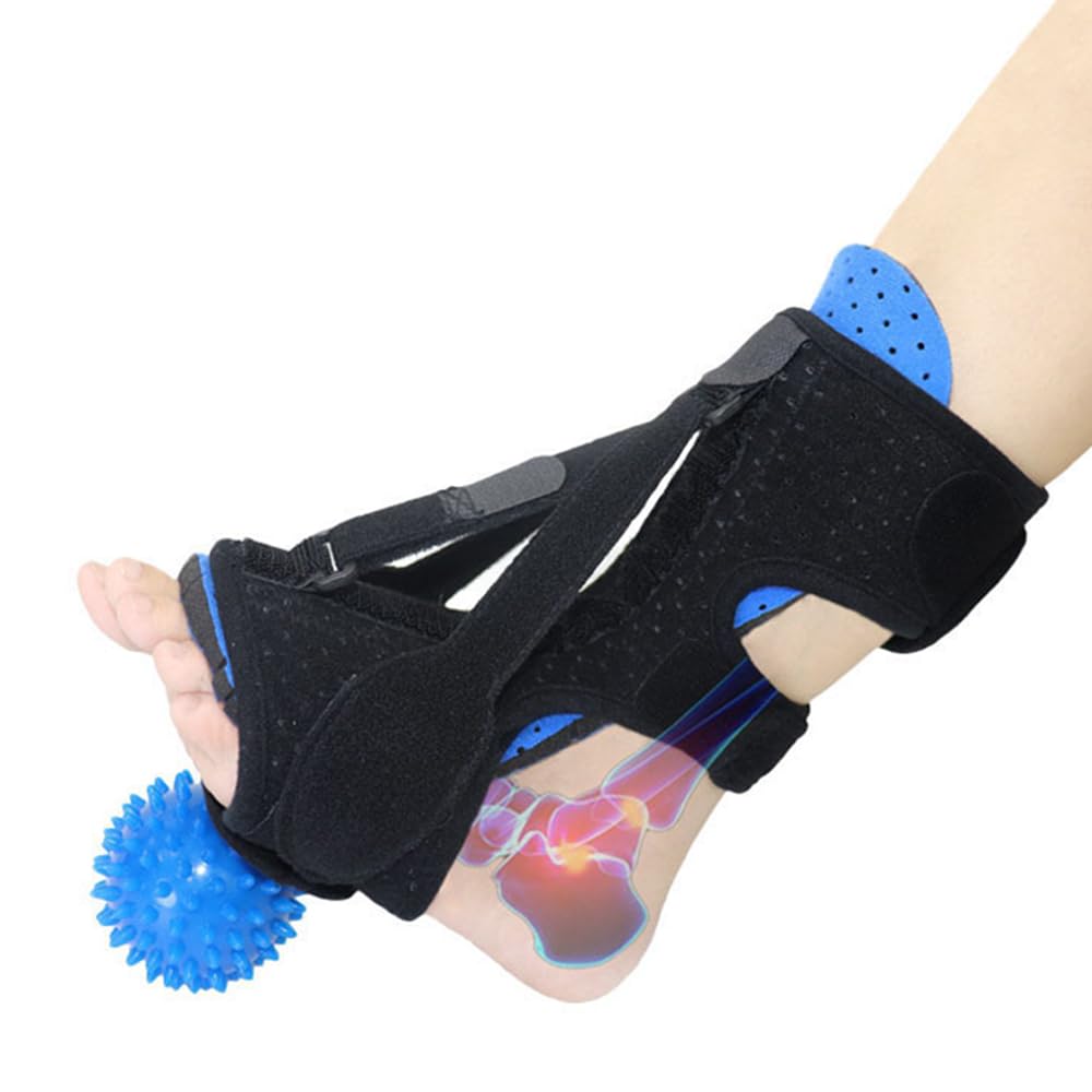 Férula Nocturna para Fascitis Plantar, Órtesis De Pie Ajustable De 30°-90°, Adecuada para Tendinitis del Talón, Dolor De Tobillo Y Pie, Inmoviliza Los Tobillos para Prevenir Esguinces