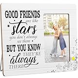 Photo Gallery hododan cornice portafoto a lunga distanza, regalo per bestie, good friends are like stars, in legno, 10,2 x 15,2 cm Photo Gallery hododan cornice portafoto a lunga distanza, regalo per bestie, good friends are like stars, in legno, 10,2 x 15,2 cm