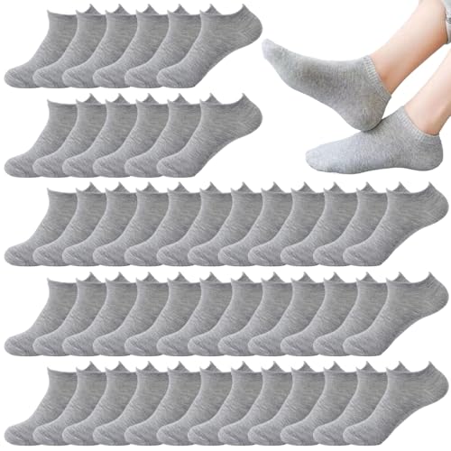 Image of 12-30 Pairs Low Cut Ankle Socks for Men Thin Breathable Casual No Show Athletic Socks Bulk