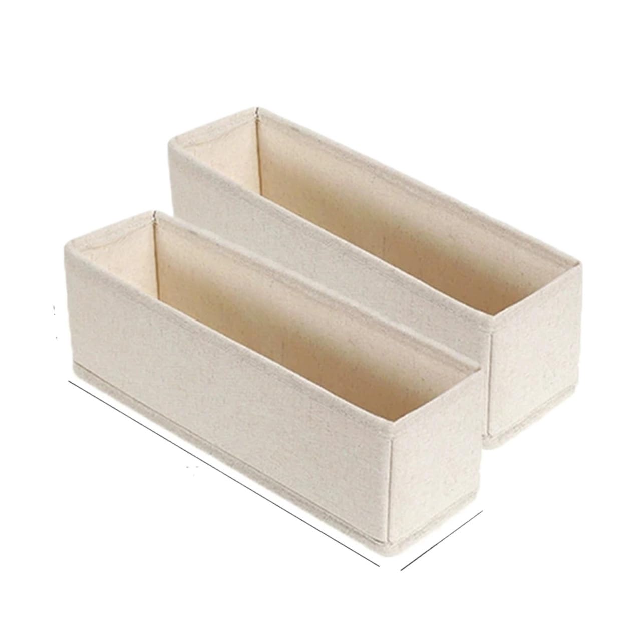 LADFRTYU Sock Storage Box Foldable Drawer Organizers Oxford Underwear Storage Box Bra Socks Wardrobe Containers Closet Jeans Organizer(2pcs-S)