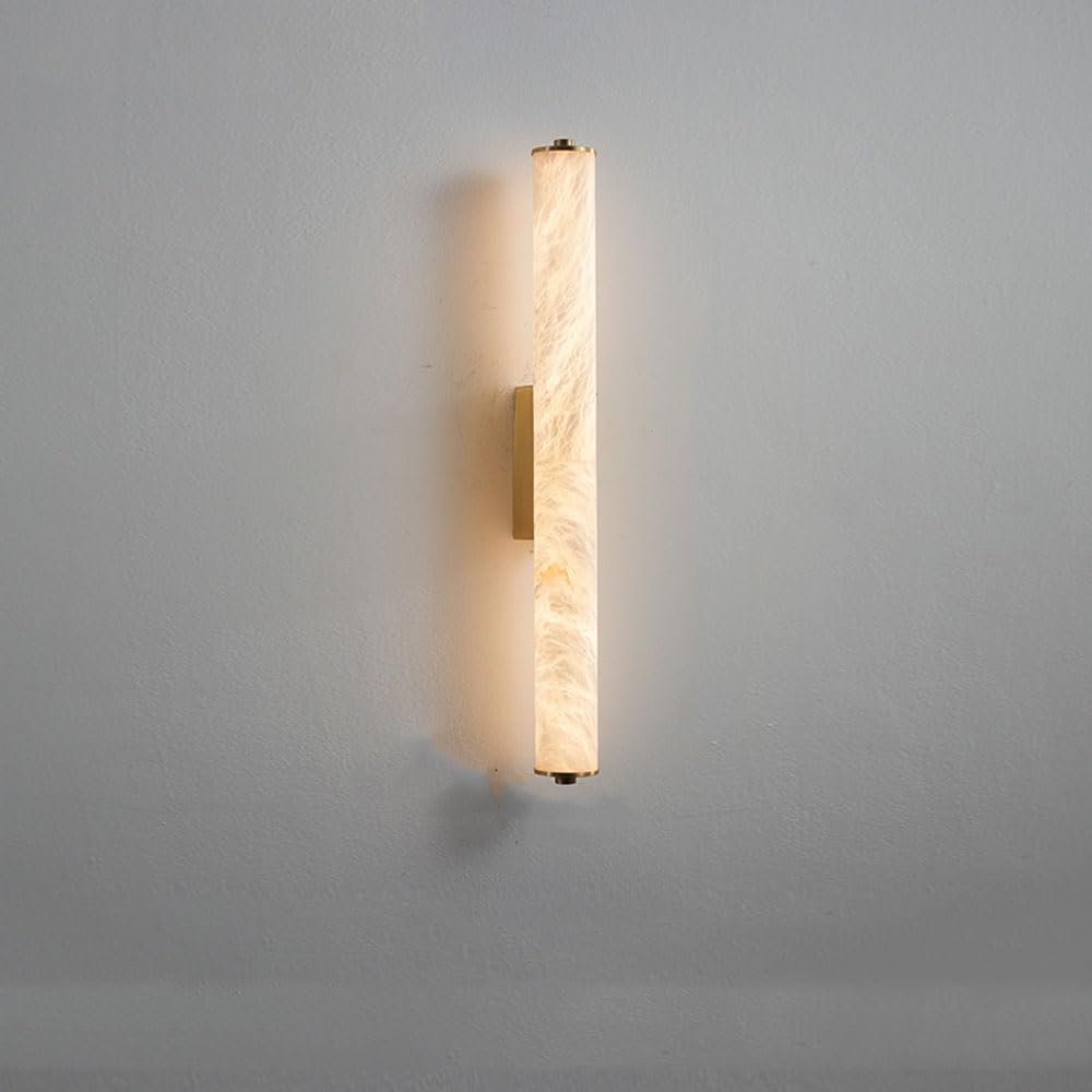 Vintage Long Tube 3-Color Wall Sconce Modern Bedroom Cloud Stone Wall Light Luxury Home Decor Retro Style Wall Light Fixture for Bathroom Wall Sconces for Living Rooms Aisle Hotel