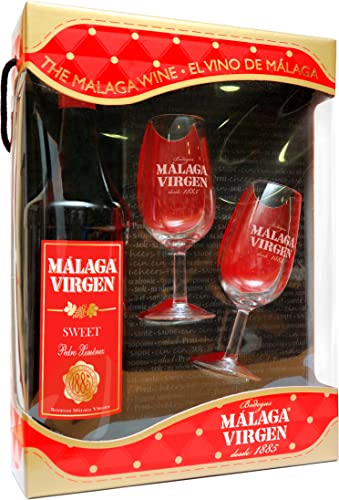 Málaga Virgen Sweet - Estuche 75 cl + 2 catavinos - Vino de licor dulce D.O. 'Málaga'