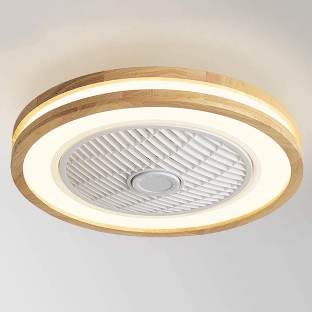 HXYSXHJUO Modern 32W LED Ceiling Fan Light Chlier with Remote Control & APP Low Profile Adjustable Wind Speed Mute Dimming Ventilator for Home Decor