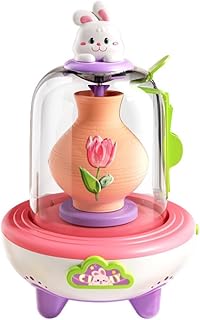 Pisipe 電動指先ミニ陶芸機 粘土手作りセット 知育玩具 思考力 実践力 興味育成 カラーボックス 付属品豊富 3歳以上 男女対応 サプライズギフト 陶土セット 安全設計 創造性育成 誕生日プレゼント 室内遊び 教育玩具 小型 (【粘土 7 個+型 10 個+絵の具 6 個+ツール 8 個+光沢油】,ピンク)