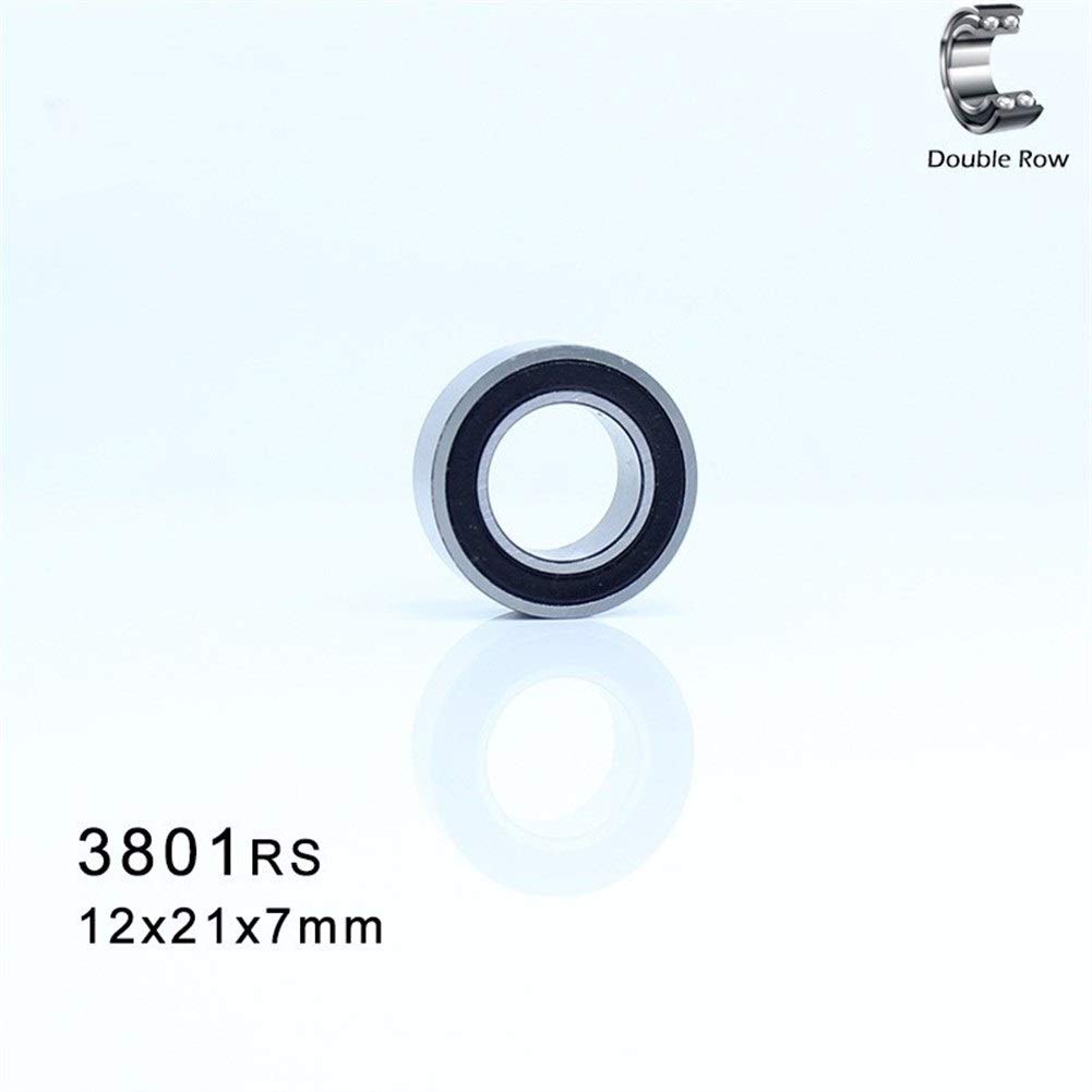 3801-2RS 3801 RS Portant 3801 2RS roulements à Billes à Contact Oblique scellés à Double rangée 12 * 21 * 7 mm