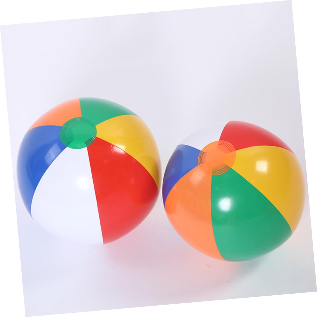 NAMOARLY 6Pcs Inflatable Colorful Beach Balls Summer Fun Pool for Beach Parties Indoor Play and Outdoor Activities Material