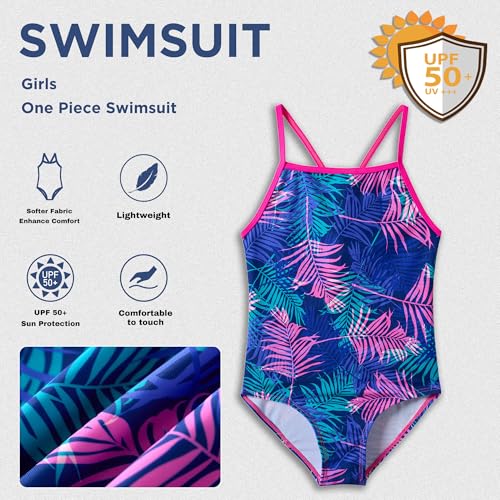 UMELOK Girls One Piece Swimsuit Beach Bathing Suit3
