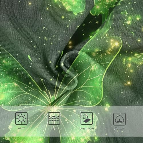 Aesthetic Toddler Underwear Floral 2t Cotton Panties for Girl Green Glowing Butterflies Dark Underpants Briefs3