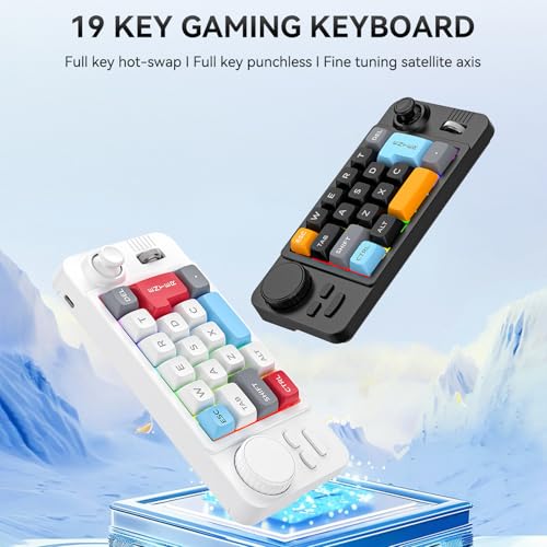 Clavier mécanique avec joystick programmable et double molette de défilement rétroéclairé - 6