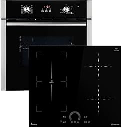 KKT KOLBE Autarkes Herdset | 60cm Einbaubackofen BO8805SS | 59cm Induktionskochfeld IH85901FZ | Grill | Heißluft | Automatik-Timer | 2-fach Wärmeschutzverglasung | Kindersicherung | SET8805IH592FZ