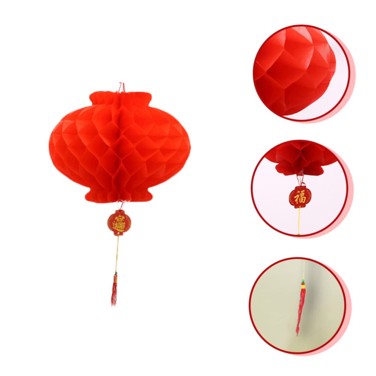 DOITOOL 20pcs Red Lantern Hanging Pendant 2022 New Year Eve Party Decoration for Moon Festival Red Red Decor Red Home Decor Spring Festival Lanterns Festive