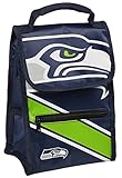 Seattle Seahawks NFL Football Convertible Cooler Lunch Bag with External Zipper Pouch