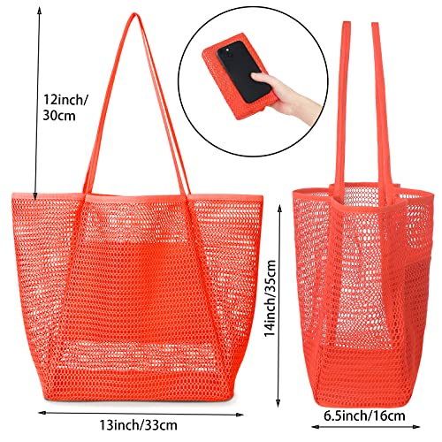 Image of Iioscre Mesh Beach Tote Bags for Womens,Large Causal Beach Hobo Bags for Beach Swimming Pools Beach Essentials