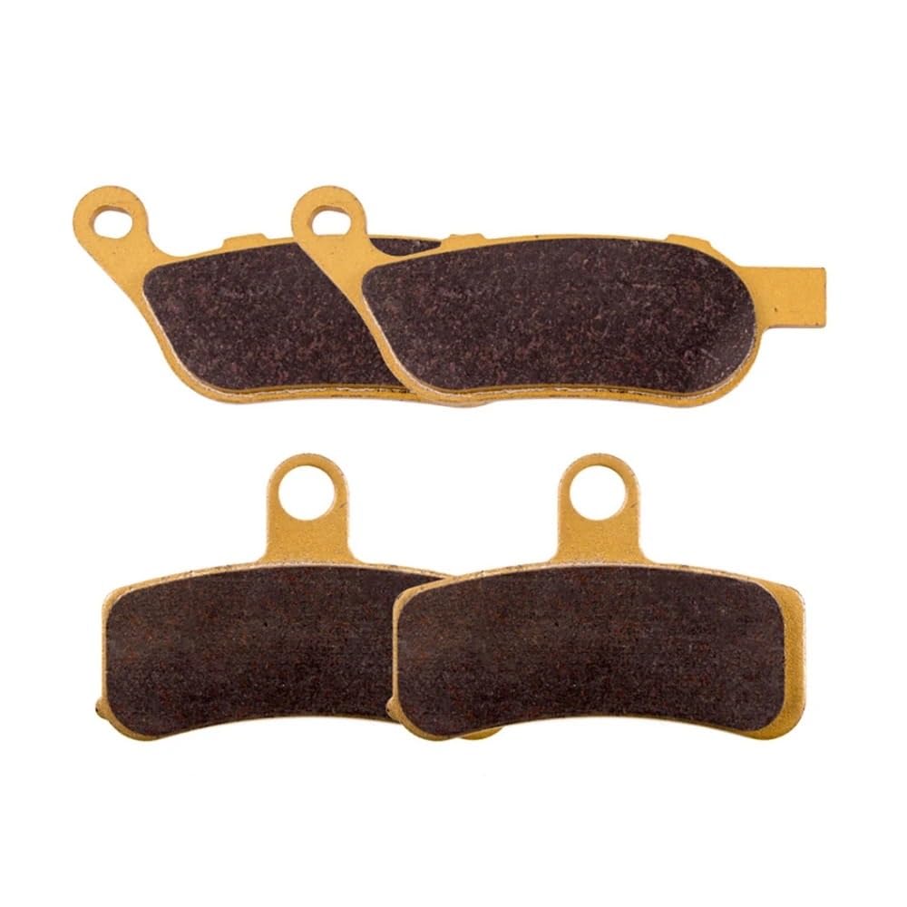 Pastillas de freno de disco Pastillas de freno delanteras y traseras para FLS Softail Slim 12-14 FXCW Rocker para rueda de fundición 08-09 FXSB Breakout 13-14(1set Ceramic)
