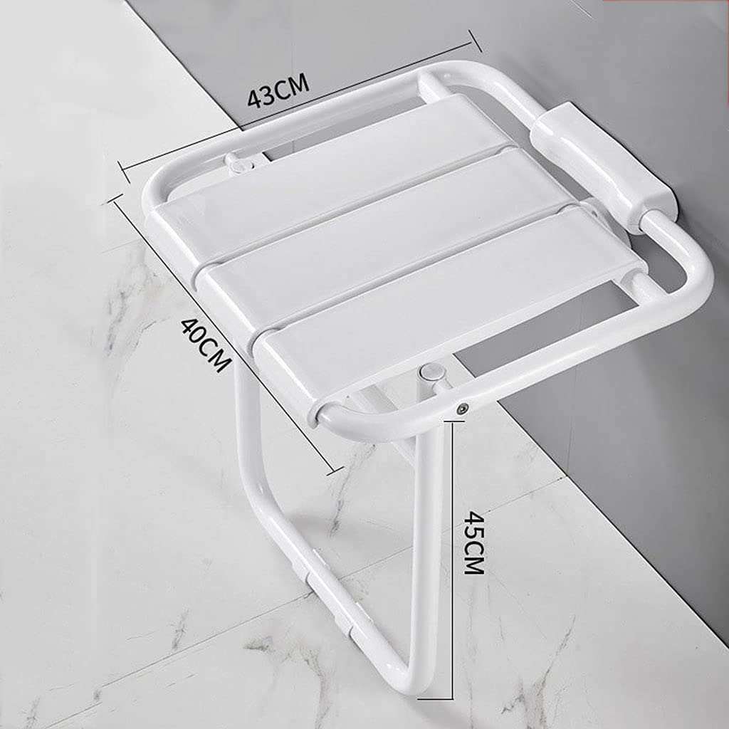 Asiento de Ducha Plegable con Patas abatibles, Asiento Plegable de Ducha Que Ahorra Espacio Taburetes de Ducha de baño Antideslizantes