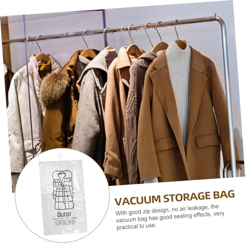 Wakauto 2pcs Space Saving Vacuum Compression Bags for Travel Garment Bags for Women Travel Clothes Storage2