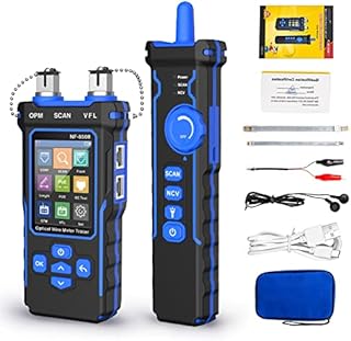 New Upgraded Network Cable Tester with Optical Power Meter VFL ,RJ11 RJ45 Wire Cable Tracer for Telephone, Ethernet, Video, Tone Generator,CAT5 CAT6 Cable Toner Ethernet Cable Tester PoE