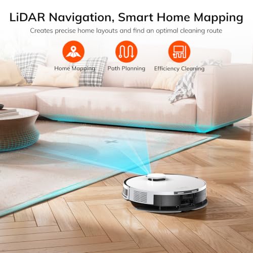 Image of ILIFE A30 Pro Robot Vacuum and Mop,10000Pa Max Suction | 60 Days Self Emptying, LiDAR Navigation, 150 Min Max, App, Remote & Voice Control, Ideal for Hard Floors, Carpet & Pet Hair